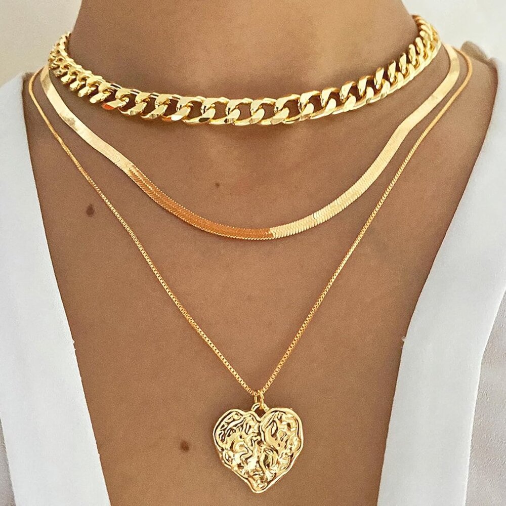 45 PCS Gold Jewelry Set for Women Dainty Dangle Earrings,Elegant Knuckle Rings,A - Picture 2 of 7